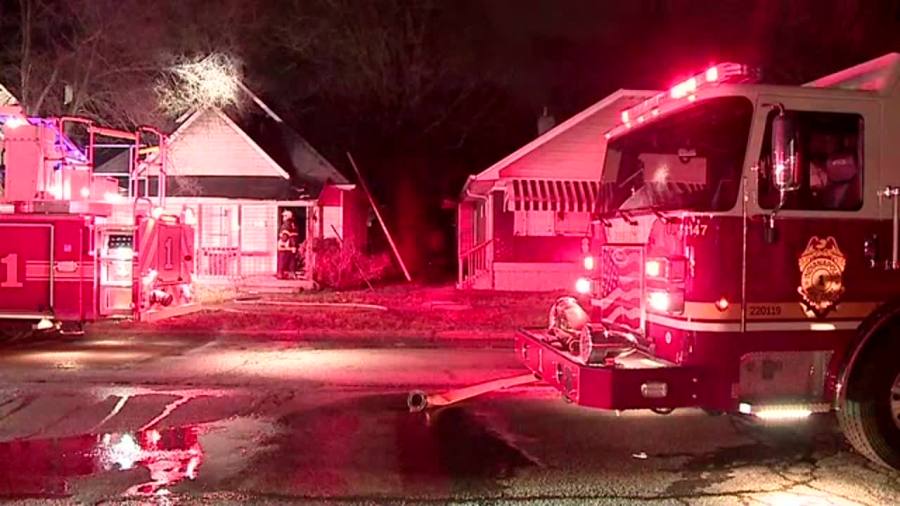 Crews respond to house fire on Indy's near west side