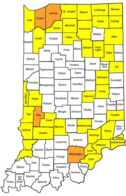 With more snow falling, some Indiana counties call for travel advisories